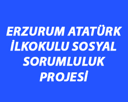 Erzurum Atatürk İlkokulu Sosyal Sorumluluk Projesi