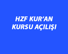 HZF Kur'an Kursu Açılışı